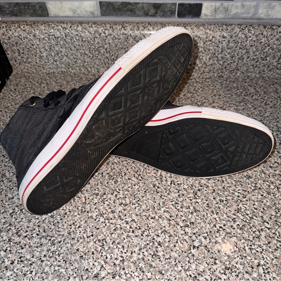 Converse Black and White High-Top Sneakers - Picture 9 of 10